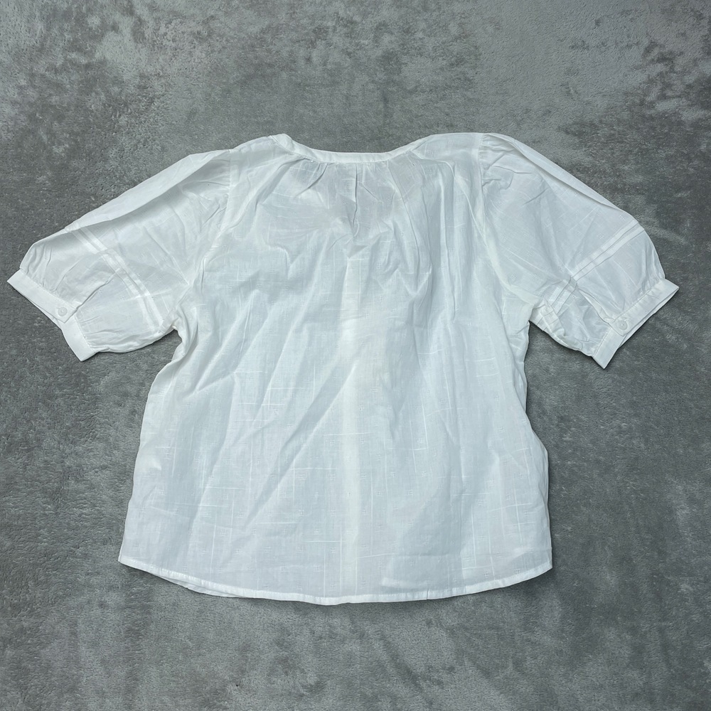 Beachlunchlounge Women's S Blouse White Cotton a2287 - Picture 8 of 8